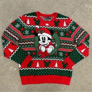 NWT Disney Mickey Mouse Ugly Christmas Sweater Size XL